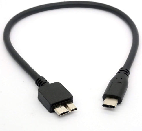 USB C to Micro USB Cable, USB 3.1 Type C to Micro B (Micro USB) for WD My Passport HDD Hard Disk (30 cm)...