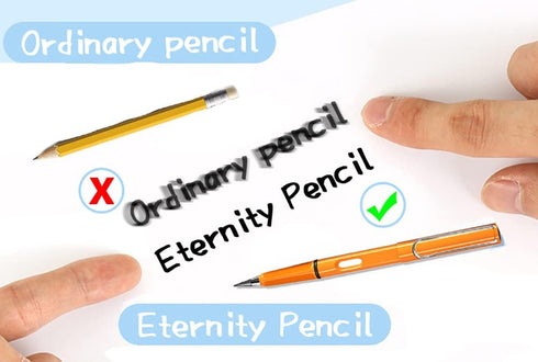10 Pcs Everlasting Pencil Eternal Inkless Pencils with Pencil Case & 10 pcs Replacement Nibs,Reusable Infinite Pencil for Adult Artist Student...