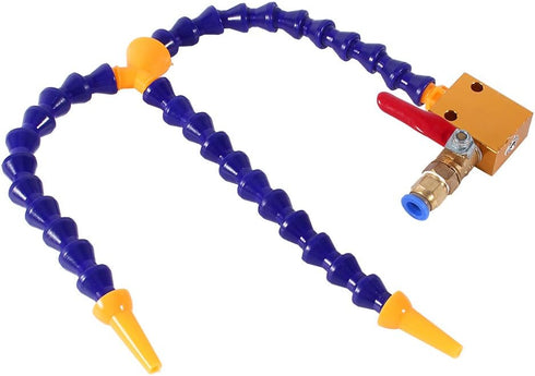 Bidirection Mist Coolant Lubrication Spray System for 8mm Air Pipe CNC Lathe Mill Drill Carving Machine...