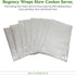 Regency Wraps Slow Cooker Saver, Time Saving, Non-Stick Liners For Easy Clean Up After Making Stews Soup and Meat, Store and Reheat Food, 20 x 12,...