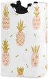 senya Pink Pineapple with Gold Glitter Large Storage Basket with Handles Collapsible Organizer Bin Laundry Hamper for Nursery Clothes Toys...