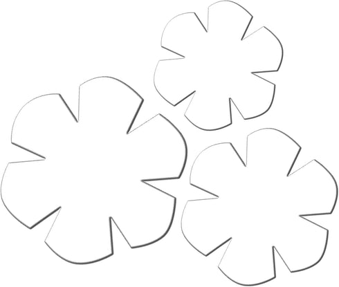 TXIN Set of 3 Bowl Cozy Template, Flower Bowl Pattern Template, Clear Acrylic Bowl Wrap Pre Cut on Fold Stencil, DIY Microwave Bowl Holder Patchwo...