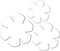 TXIN Set of 3 Bowl Cozy Template, Flower Bowl Pattern Template, Clear Acrylic Bowl Wrap Pre Cut on Fold Stencil, DIY Microwave Bowl Holder Patchwo...