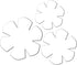 TXIN Set of 3 Bowl Cozy Template, Flower Bowl Pattern Template, Clear Acrylic Bowl Wrap Pre Cut on Fold Stencil, DIY Microwave Bowl Holder Patchwo...