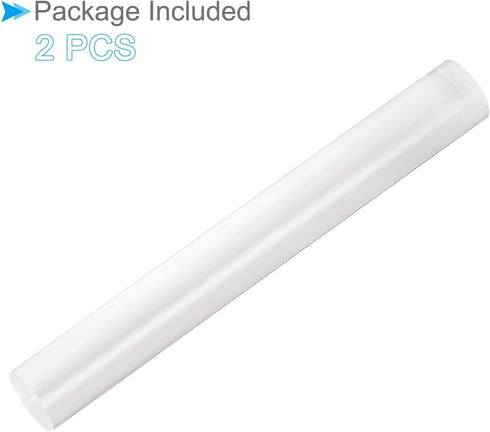 Acrylic Clay Roller, 8 Inch Length 1 Inch Dia., Acrylic Non-Stick Rolling Pin Roller Transparent - (Applications: for Shaping Sculpting), 2-Pieces...