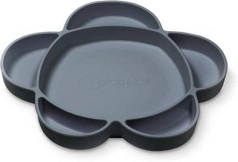 grabease Silicone Suction Plate for Baby & Toddler Self-Feeding, 6-Section Dish With Stay-Put Grip, BPA and Phthalates-Free, Dishwasher and Microw...
