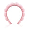 Spa Headband for Washing Face Bubble Headband for Women Girls Soft Skincare Headbands Sponge Puffy Makeup Headband Non Slip Pink Headband for Bubb...