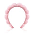 Spa Headband for Washing Face Bubble Headband for Women Girls Soft Skincare Headbands Sponge Puffy Makeup Headband Non Slip Pink Headband for Bubb...