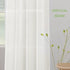 BUHUA White Sheer Curtains 84 Inches Long Rod Pocket Window Treatment Voile Panels 55" X 84" Length for Kitchen/Bedroom/Living Room Set of 2 Panel...