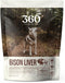 360 Pet Nutrition Freeze Dried Bison Liver Raw Single Ingredient Treats, Made in The USA, 4 Ounce (Bison Liver)...
