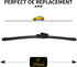 Rear Wiper Blade, HOSONIC 15G Rear Windshield Wiper Blade,15 inch blade fit for Ford Edge, Original Equipment Replacement, All-season Rear Blades ...
