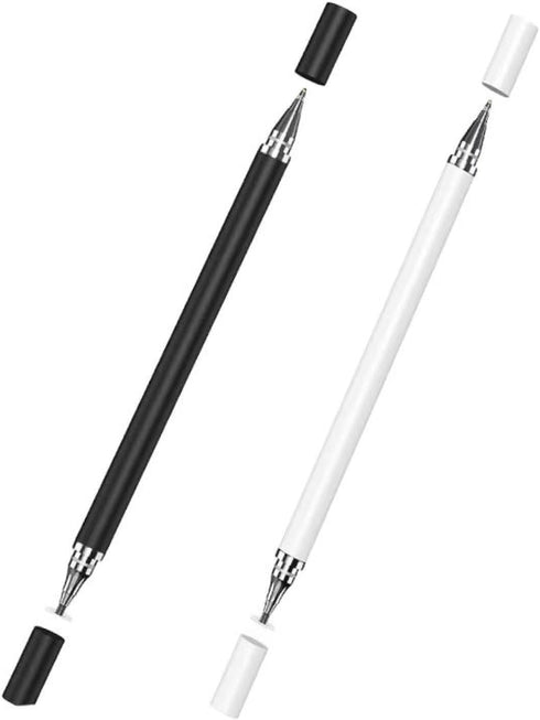 Dual-Purpose 2-in-1 capacitive Pen disc Stylus Suction Cup Pen Mobile Phone Tablet Stylus Sketch Sketch Pen Sketch Touch Pen, black 2pcs...