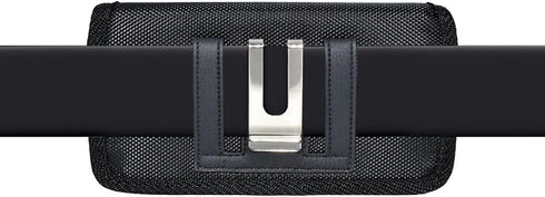 Horizontal Pouch Compatible for Apple iPhone SE 2022, SE 2020, iPhone 8 or iPhone 7, a XL Heavy Duty Rugged Nylon Canvas Carrying Case with Belt C...