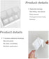 6PCS Mini Wall Mount Storage Box, 6 Compartment Transparent Plastic Makeup Brush Lipstick Holder Self-Adhesive Pen Holder Makeup Organizer for Hom...