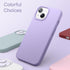 JETech Silicone Case for iPhone 13 6.1-Inch, Silky-Soft Touch Full-Body Protective Phone Case, Shockproof Cover with Microfiber Lining (Light Purp...