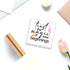 Inspirational Office Home Desk Decor,Trust the Magic of New Beginnings Motivational Sign Acrylic Plaque With Wooden Stand Sign Home Tabletop Offic...