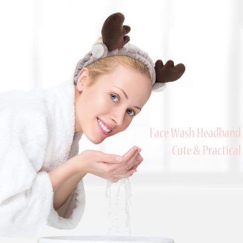 Animal Ear Headbands for Face Washing,Spa Headbands for Washing Face Makeup Headband for Washing face Skincare Headbands Towel Headbands Facial He...