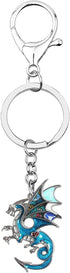 NEWEI Enamel Dragon Keychain Keyrings for Women Girls Bag Charms Dragons Gifts...