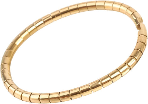 Jude Jewelers 5mm Width Stainless Steel Classic Simple Plain Grooved Style Stackable Bangle Bracelet...