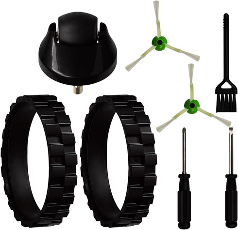 Tires for IROBOT ROOMBA Front Wheel Caster Replacement Parts Kit for ROOMBA i3 i3+ i4 i6 i6+ i7 i8 E5 E6 E7 j7 7550 3550 3150 5150 6198 7150 Side ...