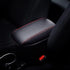 Leegi AAGIILEEYO Car Armrest Box Cover Center Console Saver Covers for 2014 2015 2016 2017 2018 2019 Toyota Corolla,Black with Red Stitches...