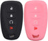 2pcs 4 Button Smart Key Fob Silicone Rubber Case Cover Protector Holder Compatible with Chevy Chevrolet Blazer Bolt Equinox Traverse Trax Trailbla...