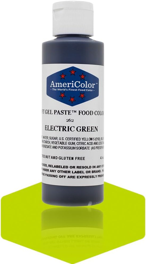 Americolor Soft Gel Paste 4.5 oz. - Electric Green...
