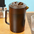 G.E.T. P-3064-1-A-EC BPA-Free Shatterproof Plastic Ice Tea Pitcher with Lid, 2 Quart (64 Ounce), Amber, 1 Pack...
