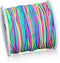 1mm Rainbow Elastic Cord Beading Thread Stretch String for Bracelet Making 109 Yard...