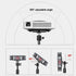Projector Tripod Stand, Portable Tripod Mount Floor Stand 17" to 39", Folding Floor Tripod Stand, Outdoor Stand for Small Projector,Camera, Webcam...