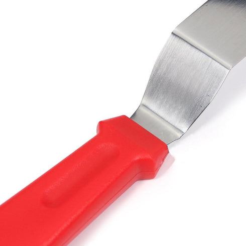 Offset Spatula set of 3 Red 6 8 & 10 Inch Cake Frosting Angled Icing Spatula for Decorating...