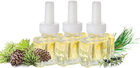 Scent Fill 100% Natural Juniper Woods Plug in Air Freshener, Scented Oil Refills, 3 Refills...