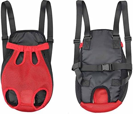 Pet Dog Carrier Backpack Mesh Camouflage Outdoor Travel Products Breathable Shoulder Handle Bags for Small Dog Cats (XL, red)...