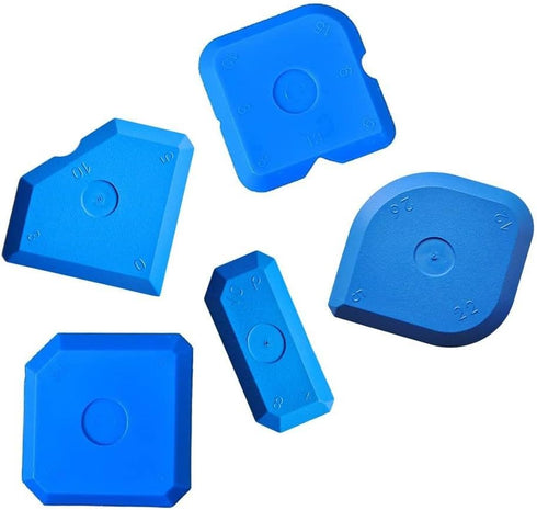 5pcs Silicone Caulking Tools Set Kit Sealant Finishing Tool Grout Scraper for Kitchen Bathroom Floor Window Sealant Sealing Sink Joint, Reuse and ...