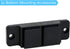 Retractable Baby Gate Replacement Parts Kit (Black) Retractable Baby Gates Full Set Wall Mount Accessories Retractable Dog Gate Baby Gate Hardware...