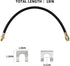 Premium 18-Inch Rubber Brake Hose - Flexible Brake Line, 3/8"-24 External Thread to 3/8"-24 Internal Thread, High Strength and Easy to Install Bra...