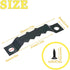 100 Pcs Sawtooth Picture Hangers 1.77in Sawtooth Hangers Picture Hooks Bulk Picture Hanging Brackets with Screws Frame Hanging Kit for Photos Artw...