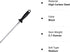 Knife Sharpener Rod, Kitchen Knives Sharpener Carbon Steel Professional Knife Sharpening Steel, Honing Rod with Hanging Holes (13 inches)...