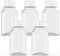 Axe Sickle 5 Pcs 8 Ounce Juice Bottles Plastic Milk Bottles Bulk Beverage Containers with Tamper Evident Caps Lids White for Milk, Juice, Drinks a...