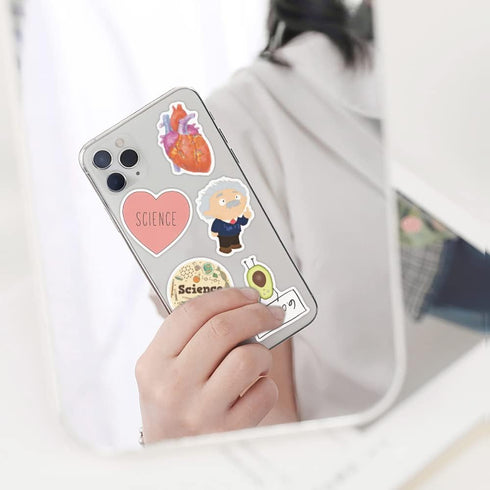 100Pcs Natural Sciences Stickers Pack?Physics, Chemistry, Biology Experiment Vinyl Stickers?Student Science Laboratory Sticker Decals for Laptop, ...