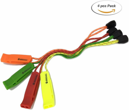 Emergency Safety Whistle with Lanyard, Loud Pea-Less Whistles for Boating Kayaking Life Vest Survival Rescue Signaling....