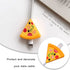 Charging Cable Protectors 3 Pcs Cute Cable Protector Savers Pizza Shape USB Charger Protectors for Cellphone Accessories Charger Cord...