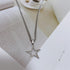 Dainty Hollow Star Simple Choker Necklace for Women Girls Delicate Stainless Steel Silver Plated Y2K Minimalist Star Pendant Necklaces Adjustable ...