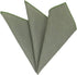 Mens Solid Skinny Linen Tie with Pocket Square Gift, Sage Green, Size One Size...