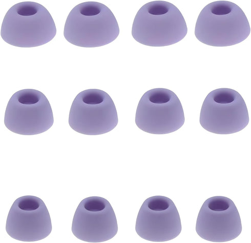 Purple Earbud Tips 6 Pairs S/M/L Earbud Covers Rubber Replacement Earbud Tips Ear Bud Replacement Pieces Silicone Compatible with Samsung Galaxy B...