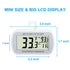 Waterproof Refrigerator Fridge Thermometer, Digital Freezer Room Thermometer, Max/Min Record Function Large LCD Screen and Magnetic Back for Kitch...