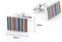 Rainbow Stripes Cufflinks for Men Rectangle Pair Men Cuff Links Classic Men Tuxedo Shirt Cufflink For Business Wedding Daily Shirts...