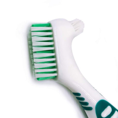 Premium Hygiene Denture Cleaning Brush Set, Multi-Layered Bristles & Ergonomic Rubber Handle, for Denture Care(Pack of 2)...