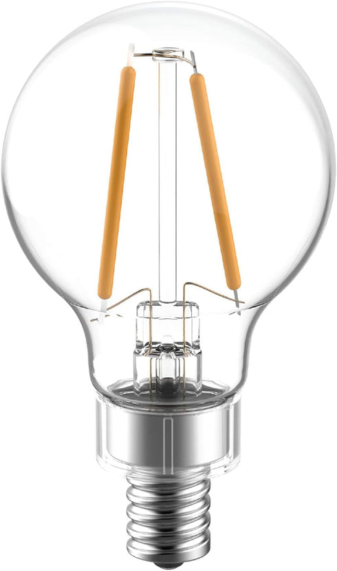 GE Reveal LED Light Bulbs, 40 Watt, A15 Ceiling Fan Bulbs, Clear, Small Base (2 Pack)...