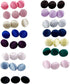 Colorful Colors Satin Cloth Button Buttonhole Wedding Dress Back Handmade DIY Accessories,1Set (50PCS Buttons and 50 Buttonhole) White...